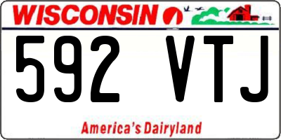 WI license plate 592VTJ
