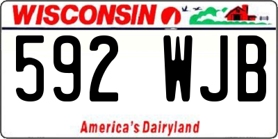 WI license plate 592WJB