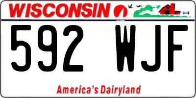 WI license plate 592WJF
