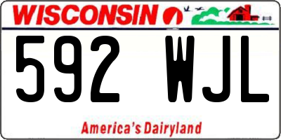 WI license plate 592WJL