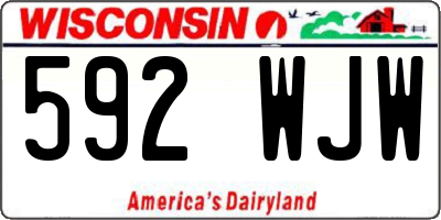 WI license plate 592WJW