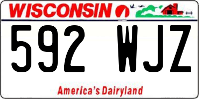 WI license plate 592WJZ