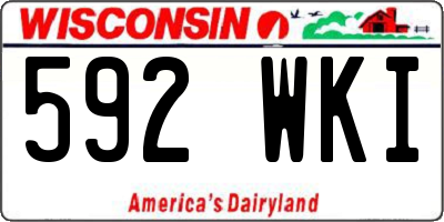 WI license plate 592WKI