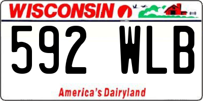 WI license plate 592WLB