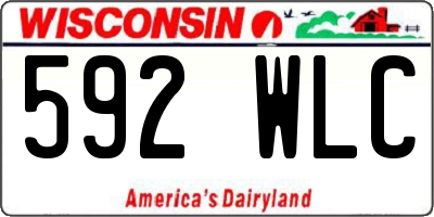 WI license plate 592WLC