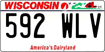WI license plate 592WLV