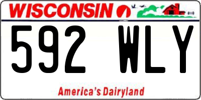WI license plate 592WLY