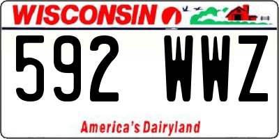 WI license plate 592WWZ