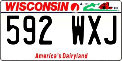 WI license plate 592WXJ