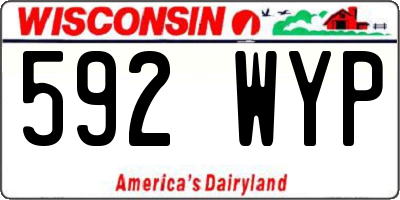 WI license plate 592WYP