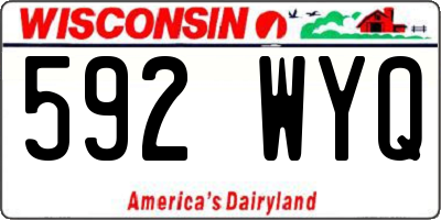 WI license plate 592WYQ
