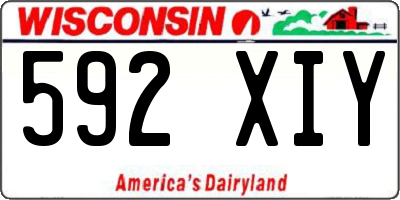 WI license plate 592XIY