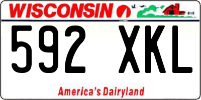 WI license plate 592XKL