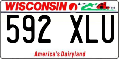 WI license plate 592XLU