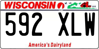 WI license plate 592XLW