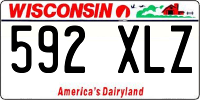 WI license plate 592XLZ