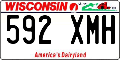 WI license plate 592XMH