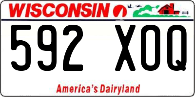 WI license plate 592XOQ
