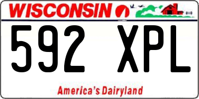 WI license plate 592XPL