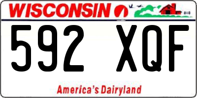 WI license plate 592XQF
