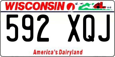WI license plate 592XQJ