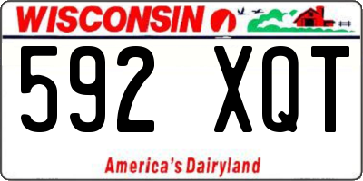 WI license plate 592XQT