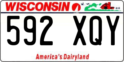 WI license plate 592XQY