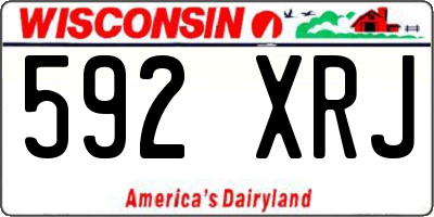 WI license plate 592XRJ