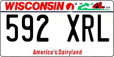 WI license plate 592XRL