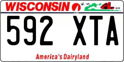 WI license plate 592XTA