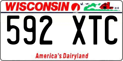 WI license plate 592XTC