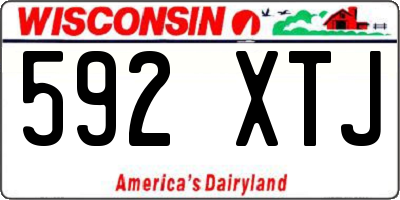 WI license plate 592XTJ