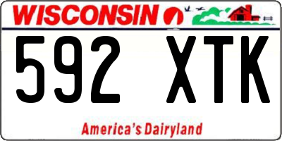 WI license plate 592XTK