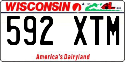 WI license plate 592XTM