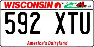 WI license plate 592XTU