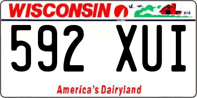 WI license plate 592XUI