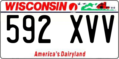 WI license plate 592XVV