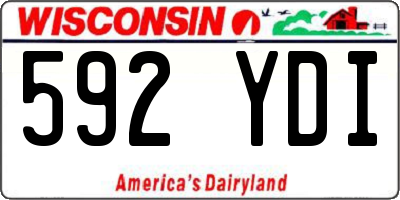 WI license plate 592YDI