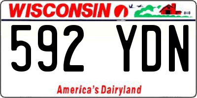 WI license plate 592YDN