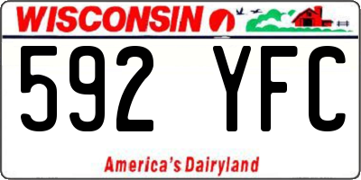 WI license plate 592YFC