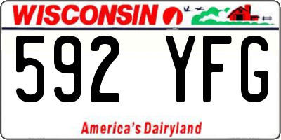 WI license plate 592YFG