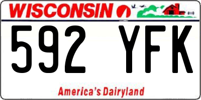 WI license plate 592YFK