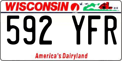 WI license plate 592YFR