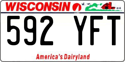 WI license plate 592YFT