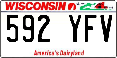 WI license plate 592YFV