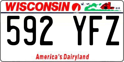 WI license plate 592YFZ