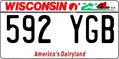 WI license plate 592YGB