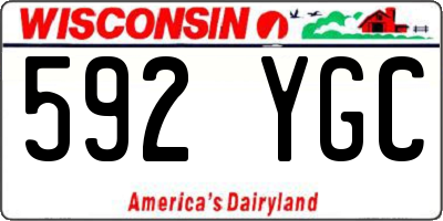WI license plate 592YGC