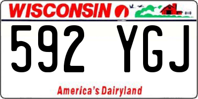 WI license plate 592YGJ