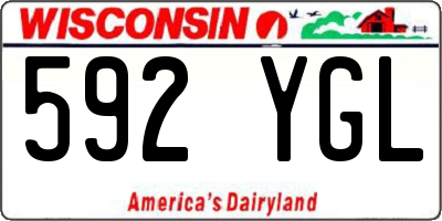 WI license plate 592YGL